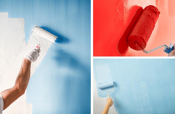 Painting walls with different colors