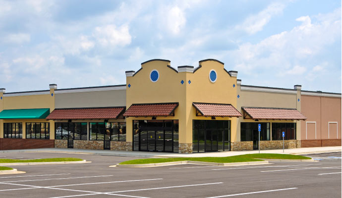 Commercial building exterior