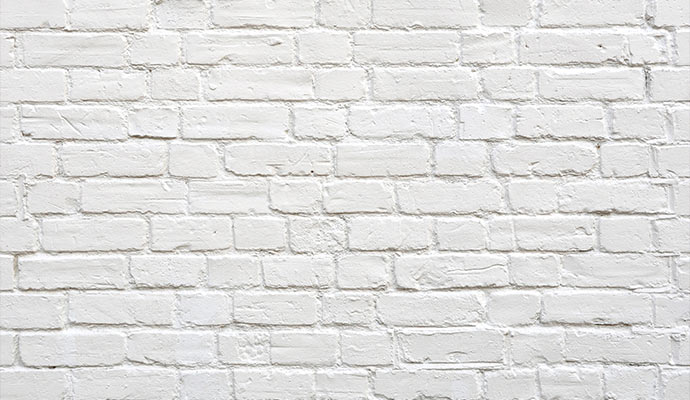 white colored masonry wall