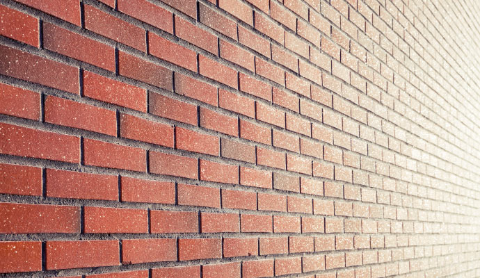 red brick wall