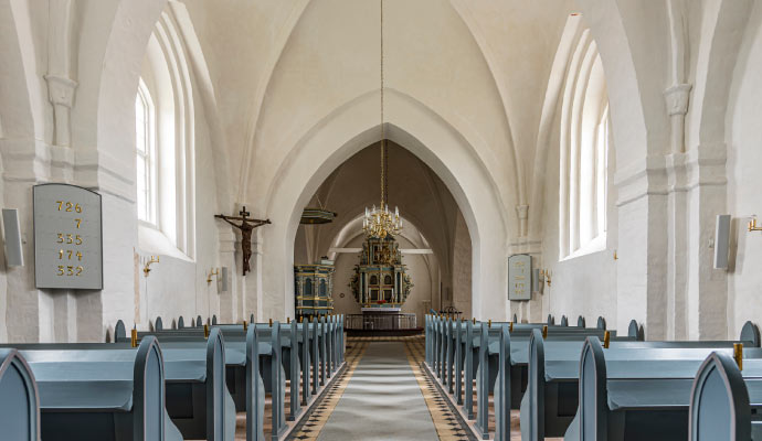 Interior of a churches building