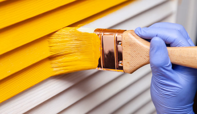 enamel painting on the wall